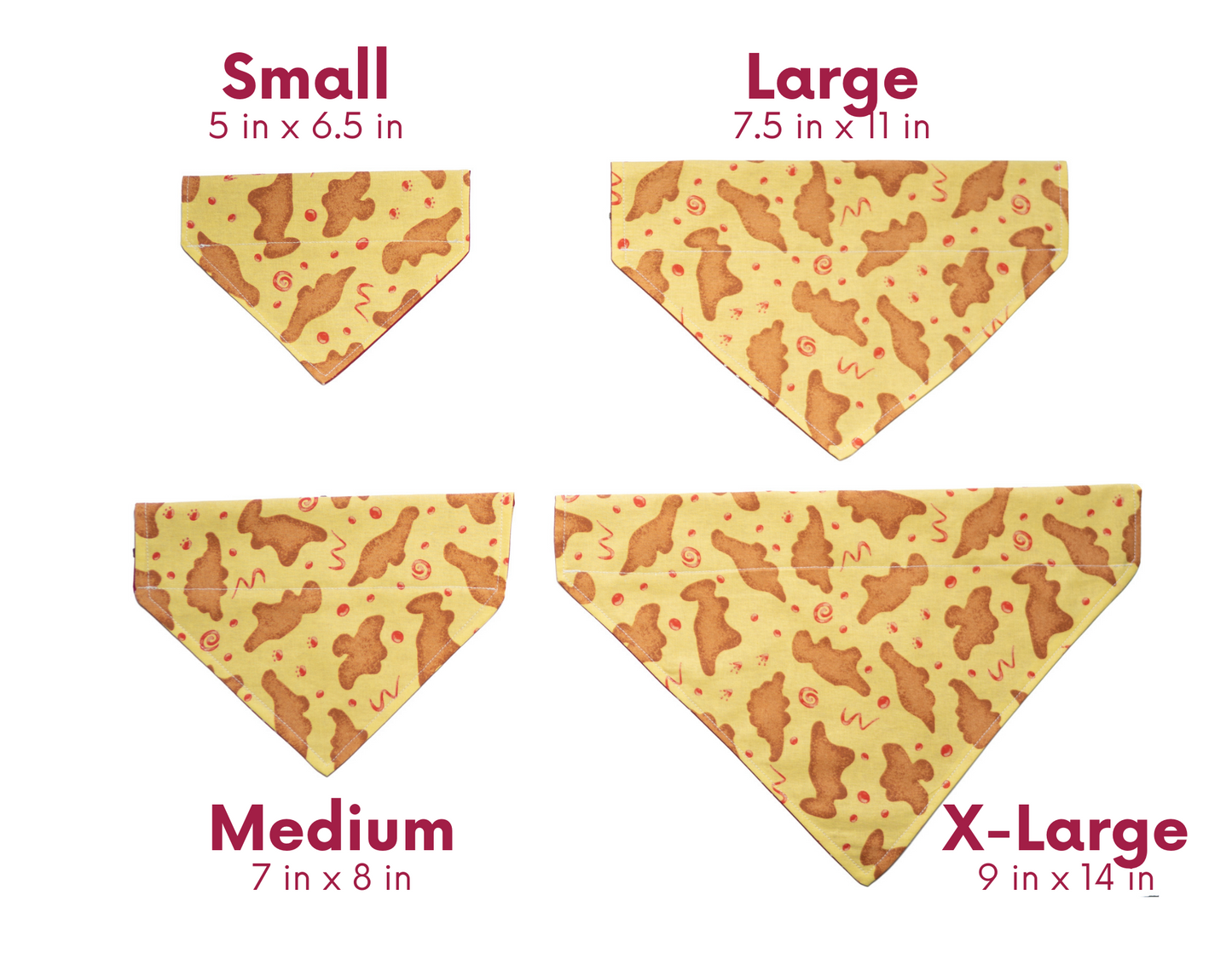 Chicken Nugget Nibbles Dog Bandana