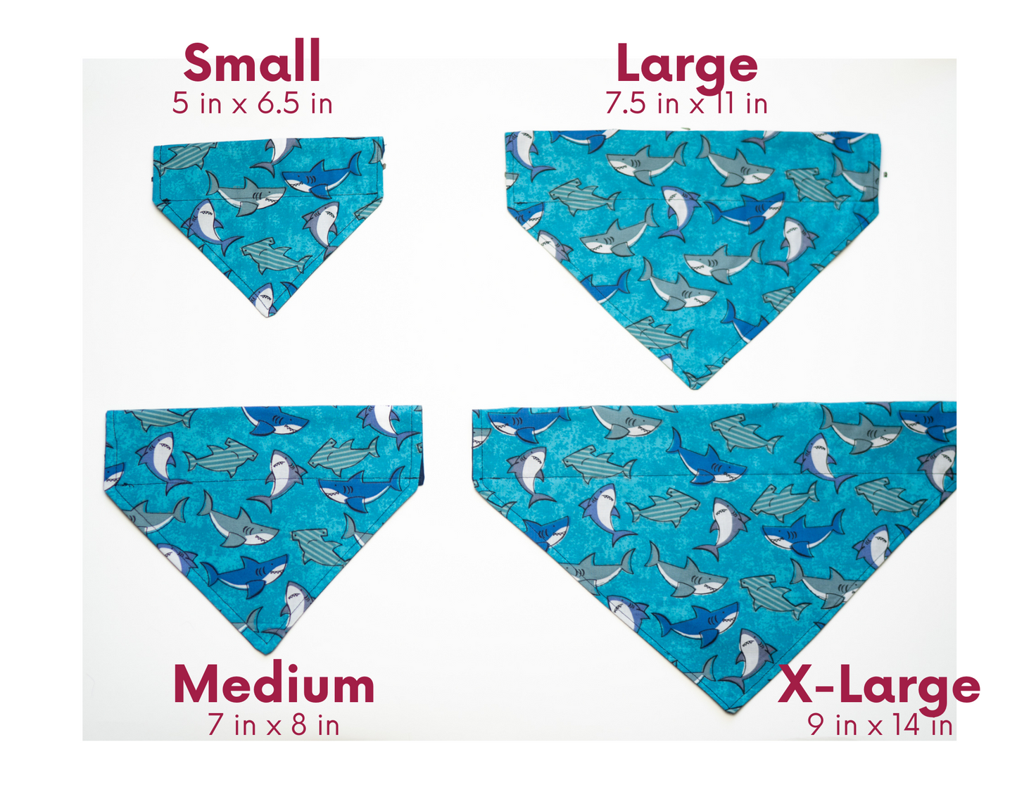 Shark Tail Dog Bandana