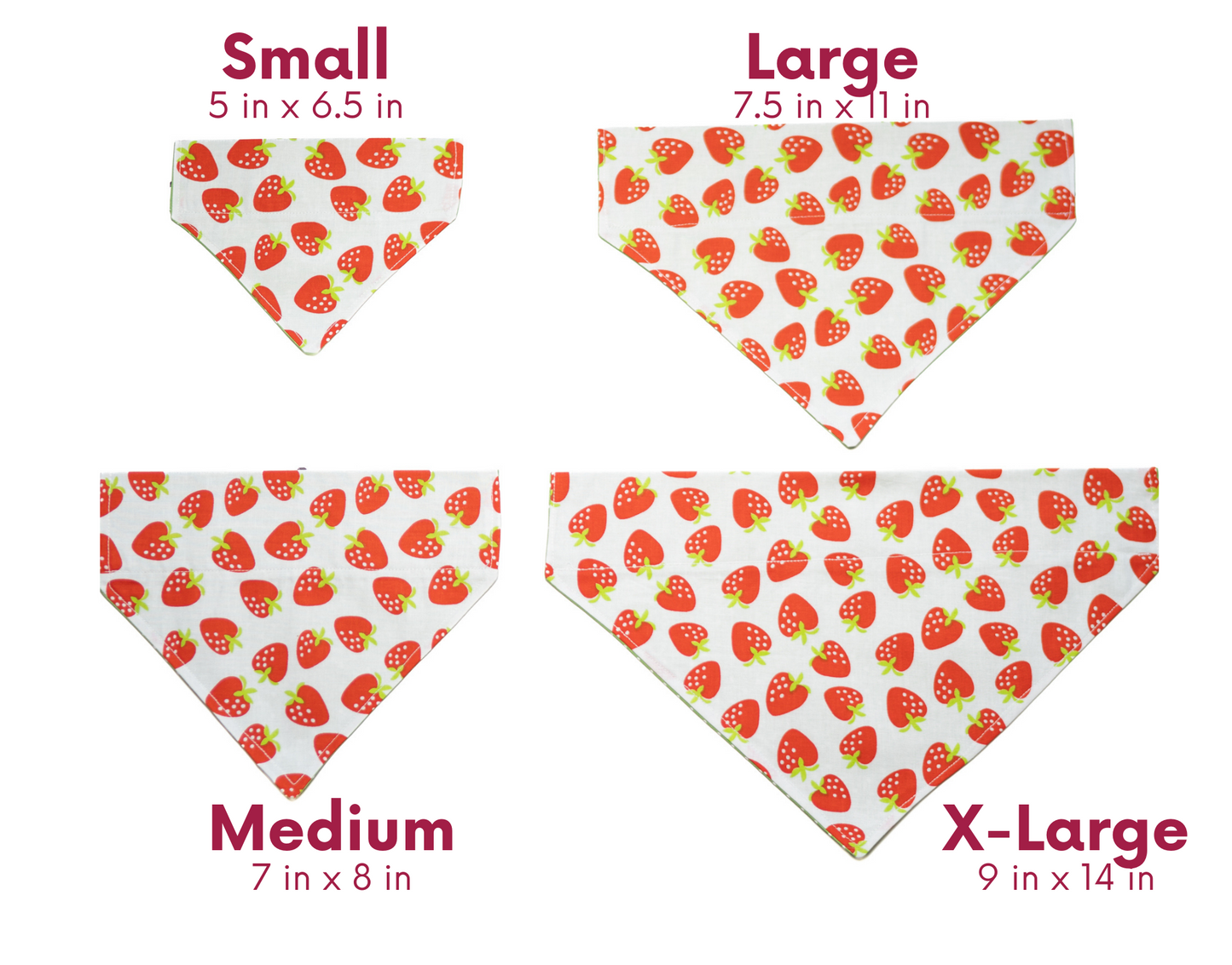 Strawberry Fields Furever Dog Bandana